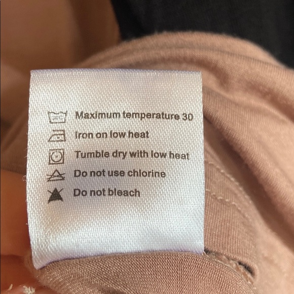 Nursing tops, set of 3-black, mauve & gray size S - Picture 7 of 8